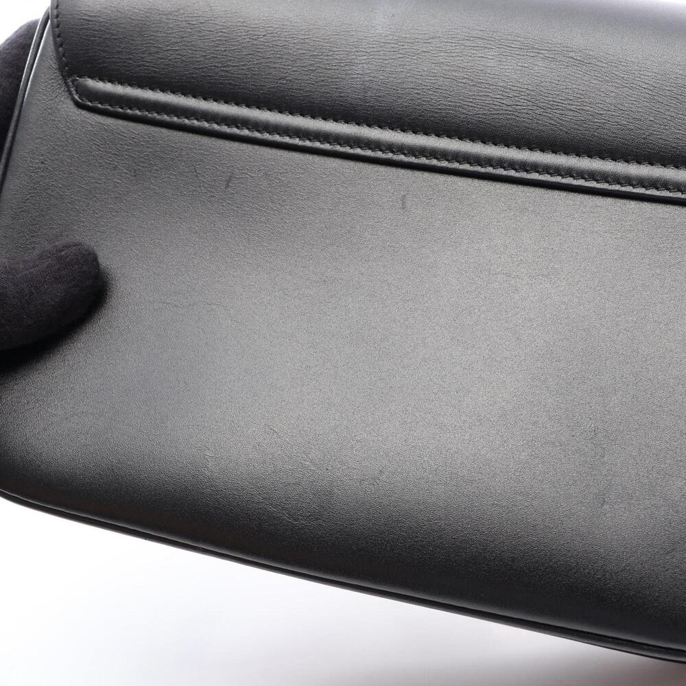 Celine C Medium Shoulder Bag Handbag Leather Women's Black - Picture 7 of 13